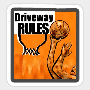 Street driveway basketball Sticker